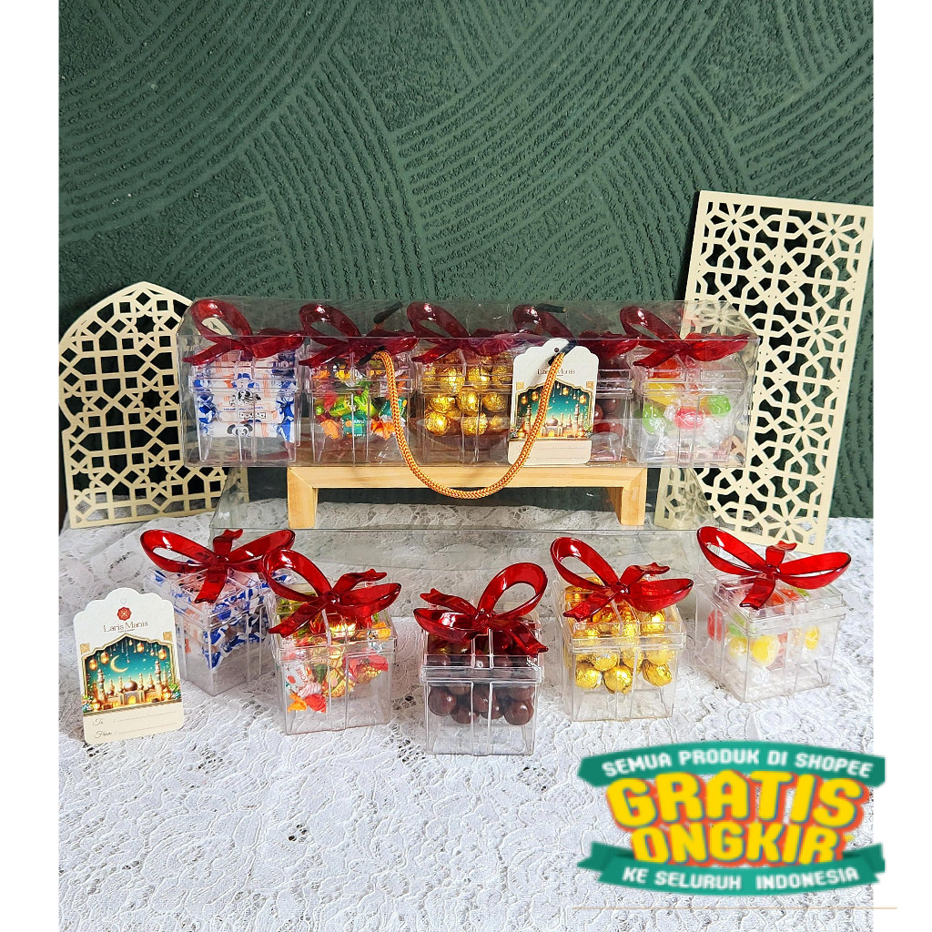 

HAMPERS KUE KERING PERMEN COKLAT LEBARAN/ keluarga oleh oleh