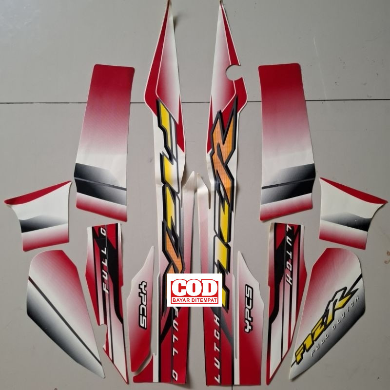 striping yamaha fizr f1zr fiz r putih merah 2003 body standar kualitas premium