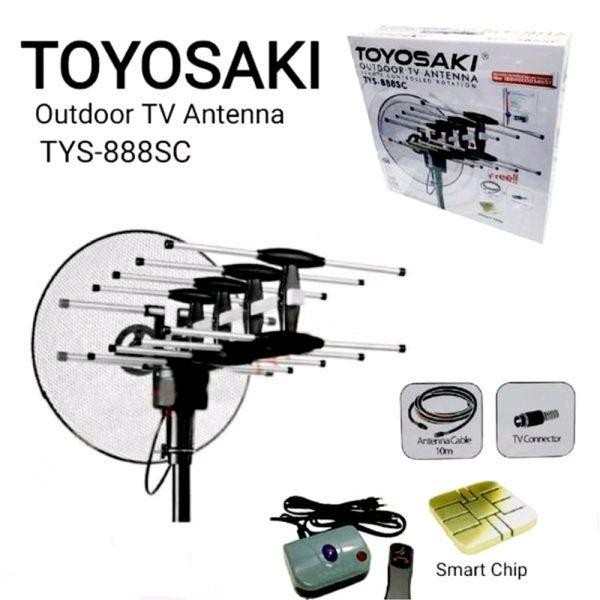 Antena Toyosaki TYS 888 SC Antena TV Digital Remot Booster Kabel