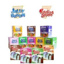 

JELLY SEVEN jelly dan puding dengan aneka rasa konnyaku jelly powder tanpa perlu tambahan gula