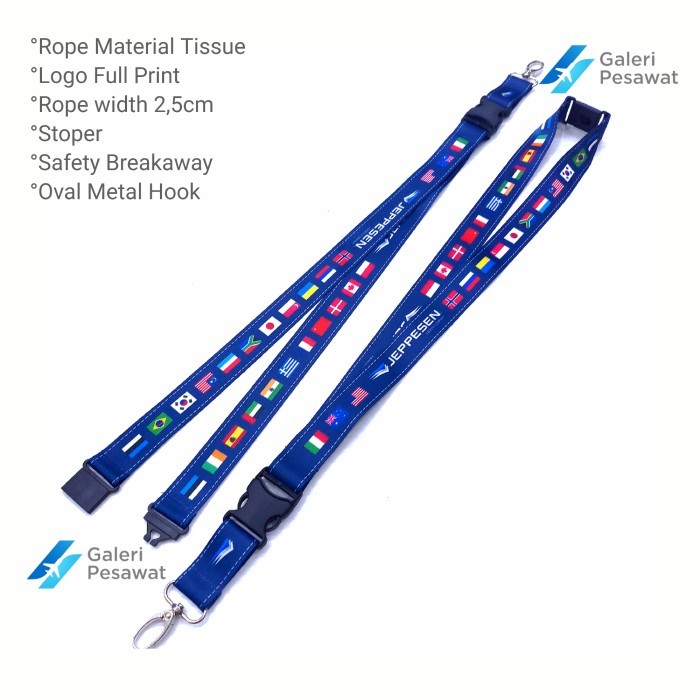 

ANDMA Lanyard / Gantungan Tali ID Jeppesen Premium