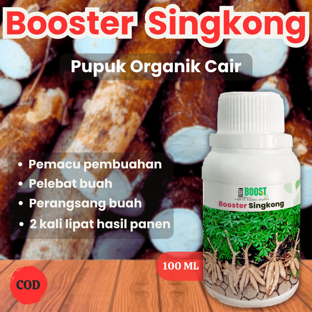 Booster Pupuk Cair Singkong (100ml), pupuk organik pelebat tanaman , pupuk organik perangsang tanama