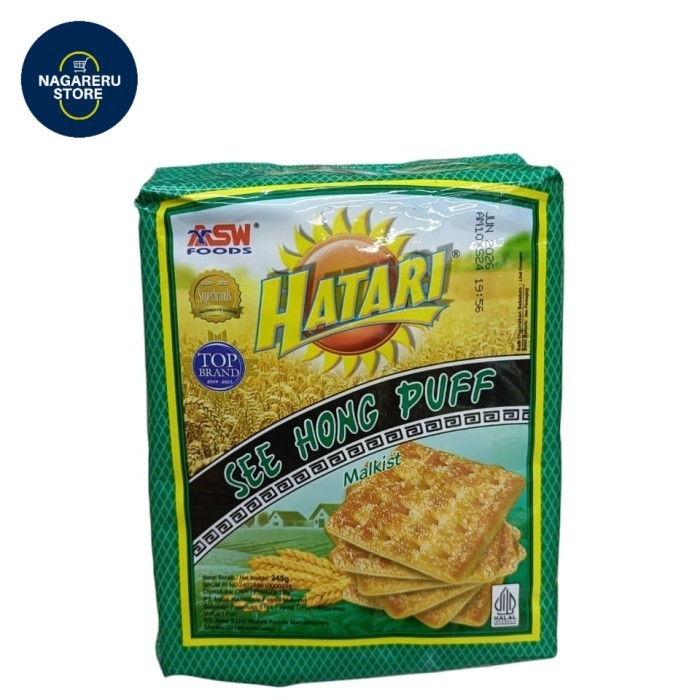 

Hatari see hong puff malkist rasa 245gr