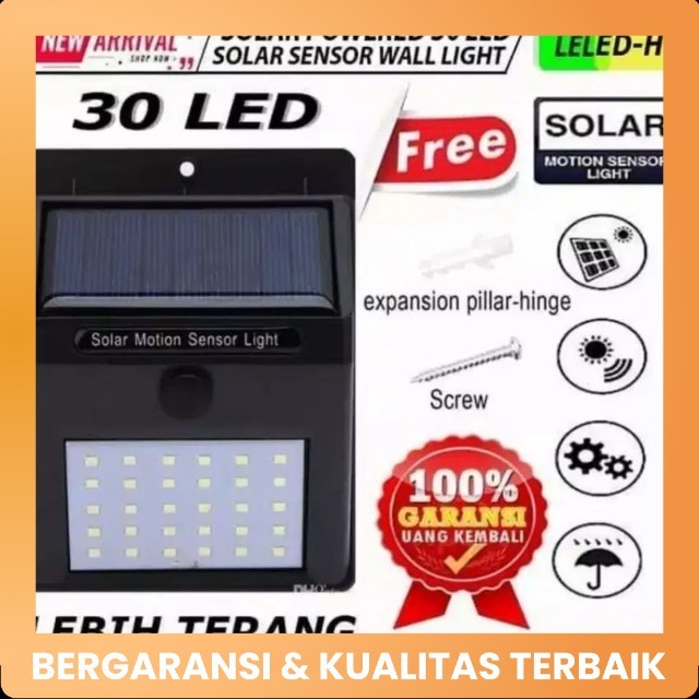 LAMPU DINDING SOLAR 30 LED LAMPU TANGGA SOLAR POWER