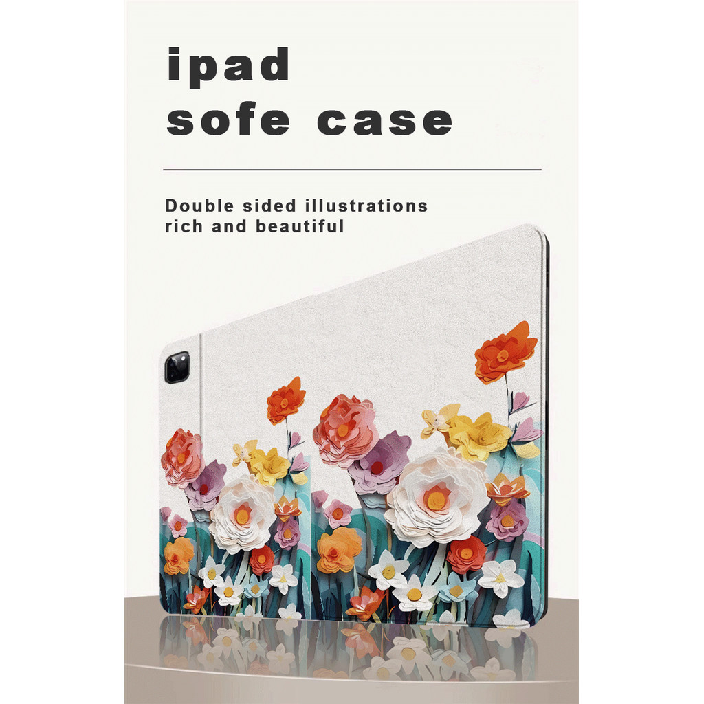 Bunga berwarna-warni Case tablet Samsung  A8 10.5 inch A9 8.7 inch A9+ 11 inch S6 Lite 10.4 inch S9/