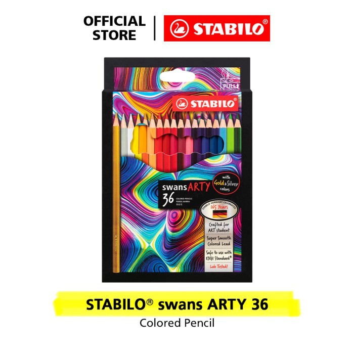 

[New]Promo STABILO swans ARTY Colored Pencils 36 pcs / Pensil Warna isi 36 pcs