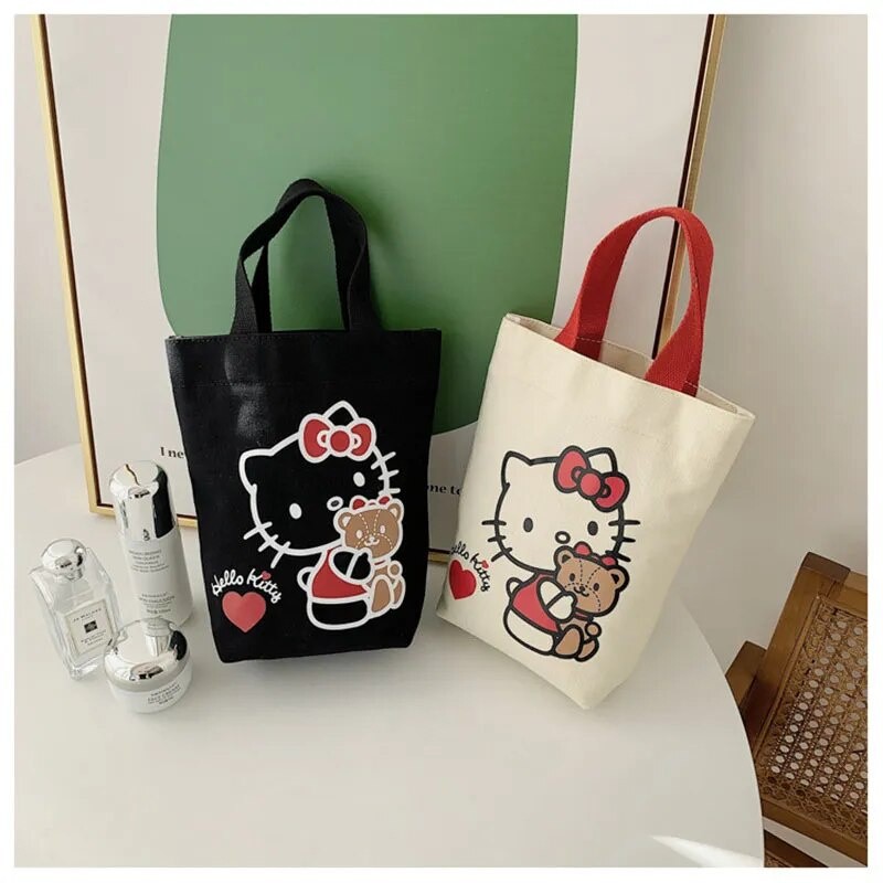 Paperluxe Tas Kosmetik  Tas ATK Ukuran Kecil Kanvas Totebag Lucu Tas Jinjing Tas Tangan Kawaii Souve