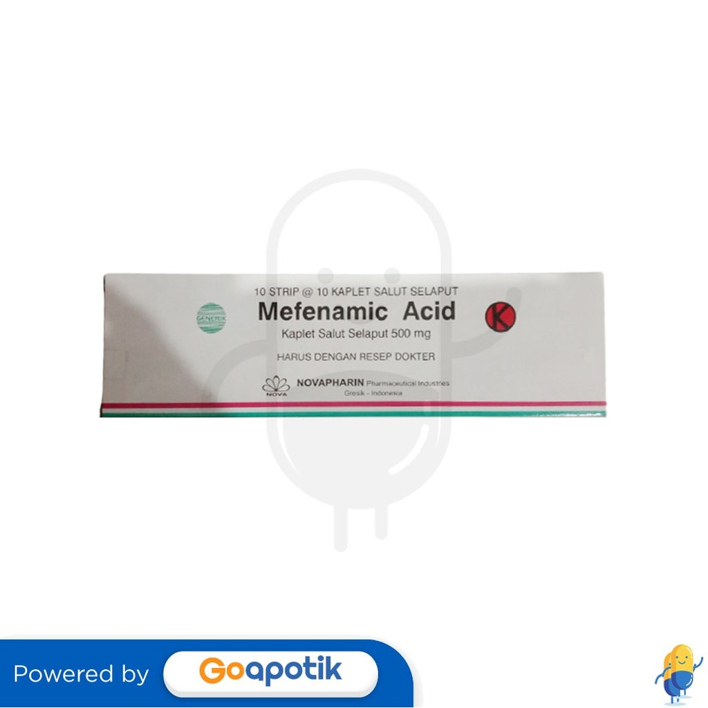 Asam Mefenamat Novapharin 500 Mg Box 100 Kaplet