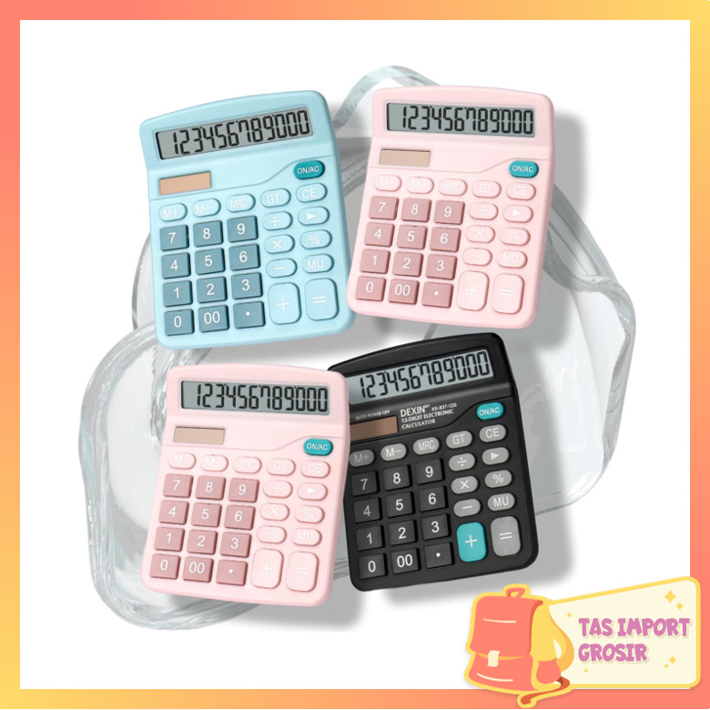 

Tas Import - 6257 Kalkulator 12 Digits Macaron / Kalkulator Simple Macaron / Kalkulator Dagang Simpel / Kalkulator 12-Digit Solar Power