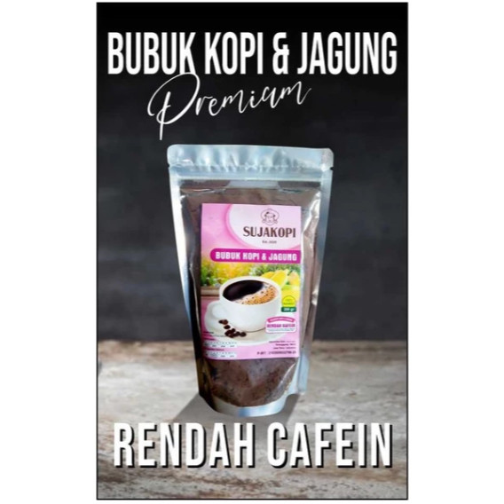 

[SUJAK KOPI] Bubuk Kopi Mix Jagung Rendah Kafein Aman untuk Lambung 200gr JR