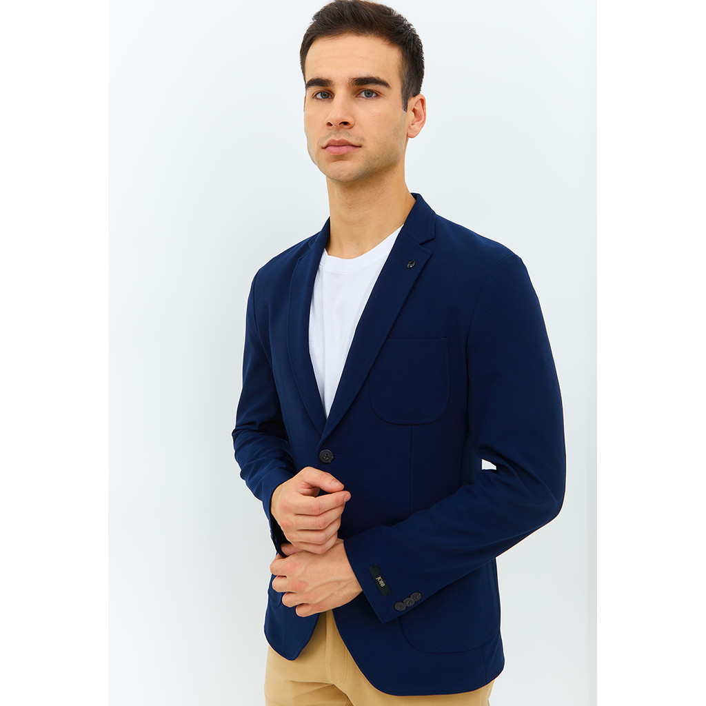 Jobb Edmond-T2 Blazer Pria Slim Fit Navy