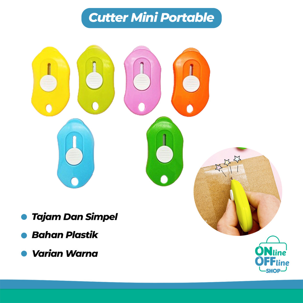 

Cutter Mini Portable Pisau Pemotong Kertas Cutter Sekolah 793