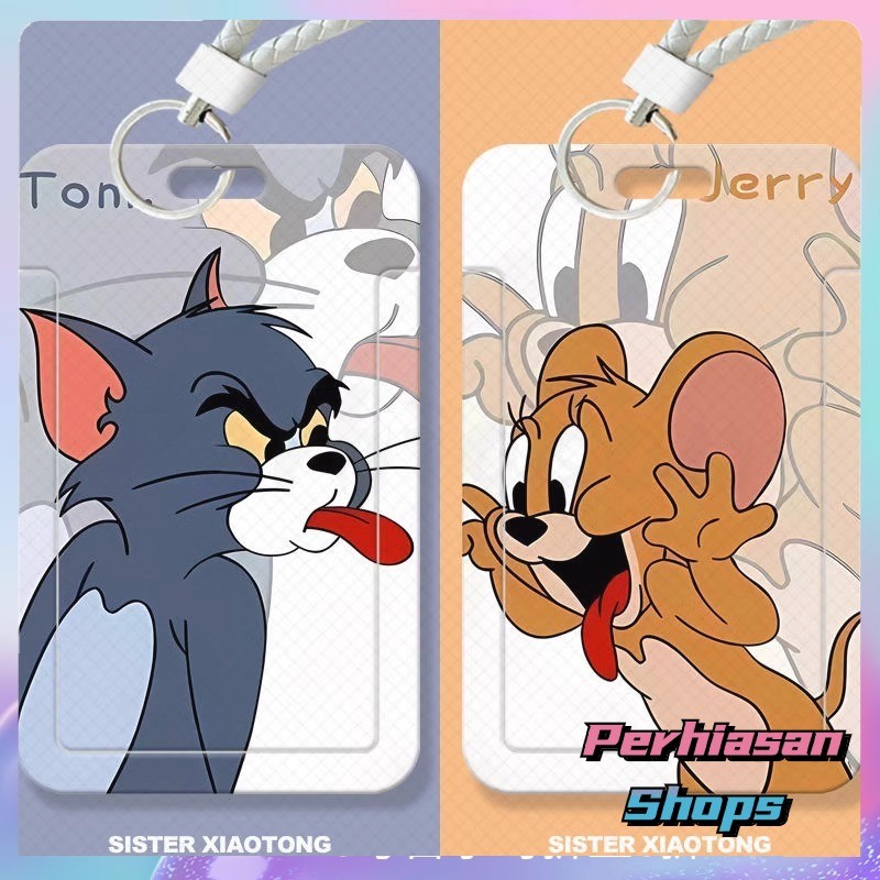 

【Perhiasan Shops】ID CARD HOLDER MOTIF KAWAII TEMPAT KARTU PHOTOCARD PHOTO CARD Dilengkapi Dengan Tali Tangan Berkualitas Tinggi Mendukung Diskon Untuk Pembelian Grosir,Kucing Tom dan Tikus Jerry