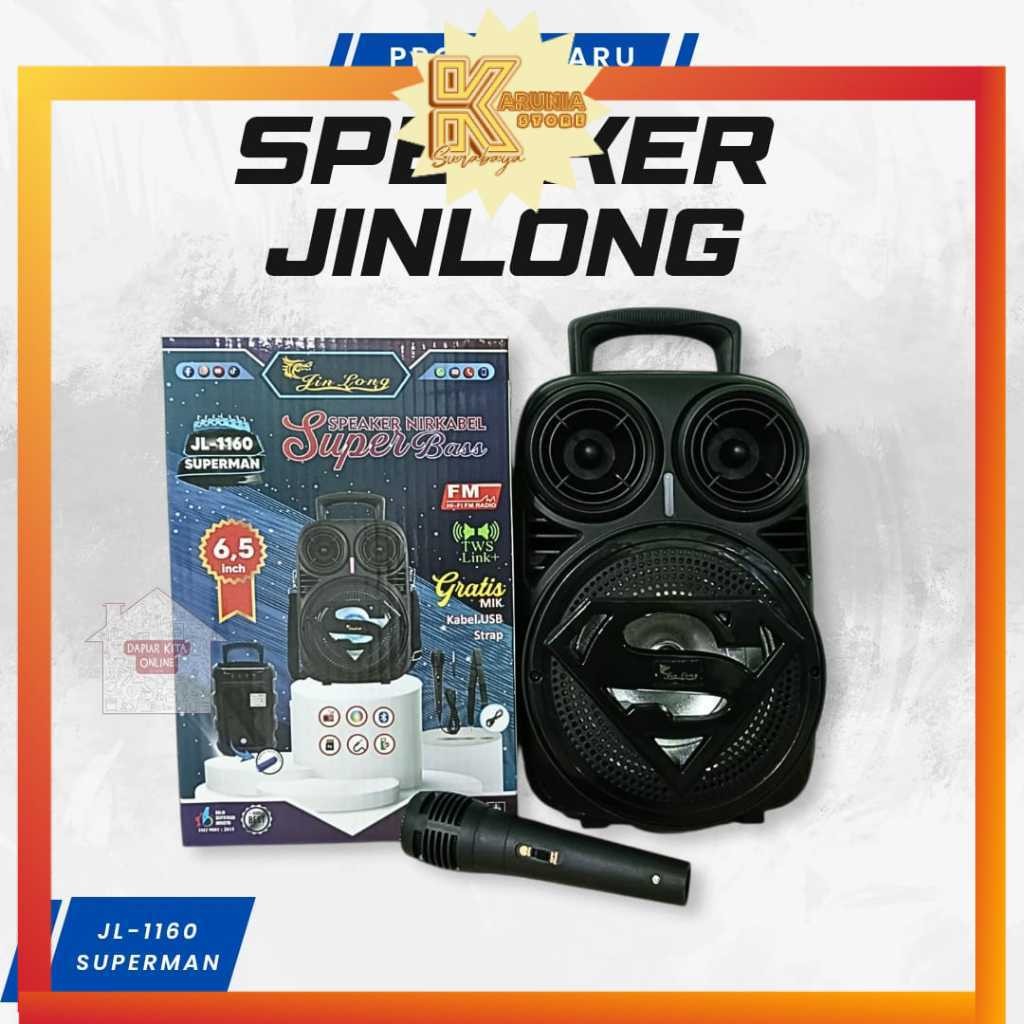 SPEAKER BLUETOOTH PORTABLE JINLONG JL 1803 / Speaker JL-1160 Superman / Speaker JL-1828 LAMBORGINI /