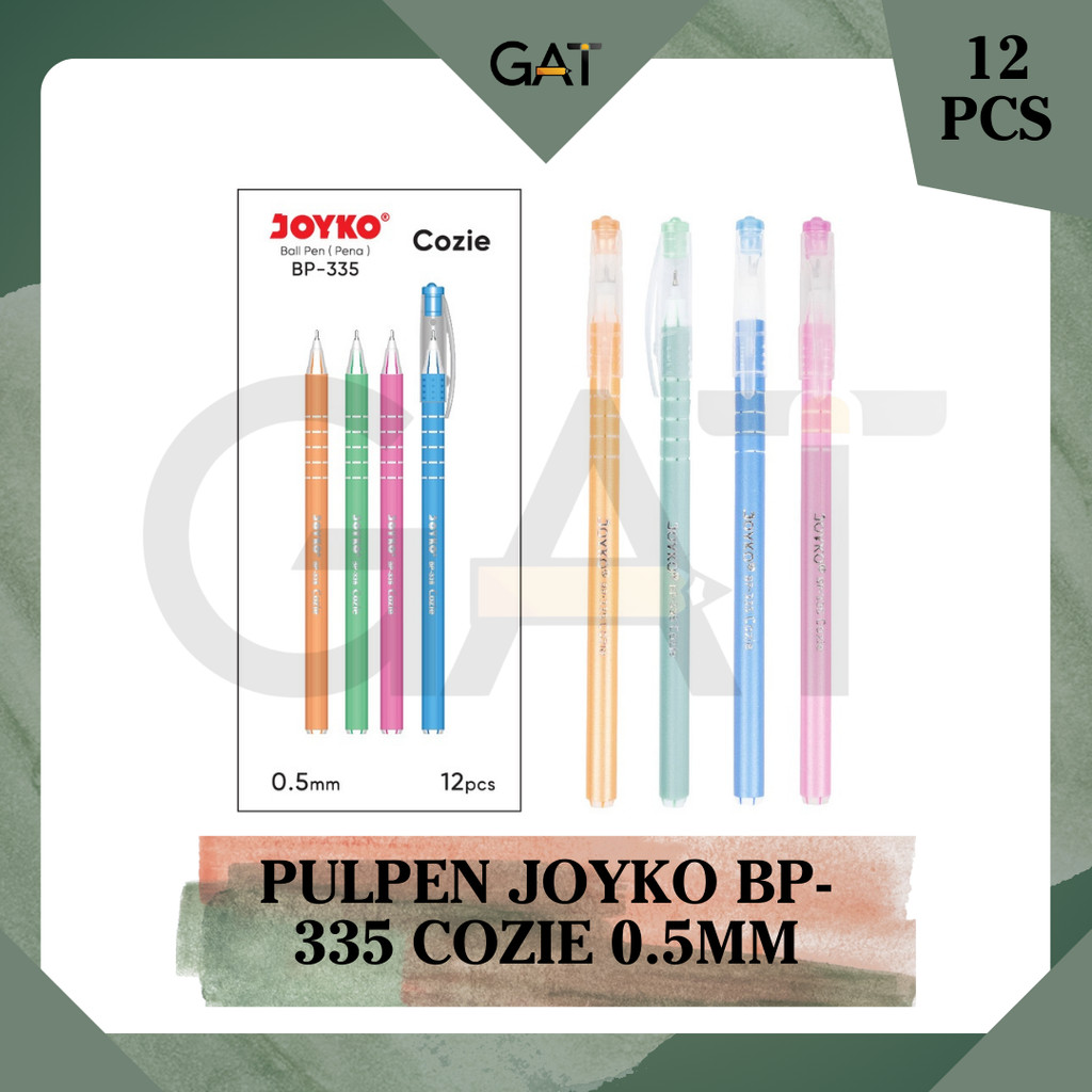 

PULPEN JOYKO BP-335 COZIE PER BOX ISI 12 PCS 0.5MM
