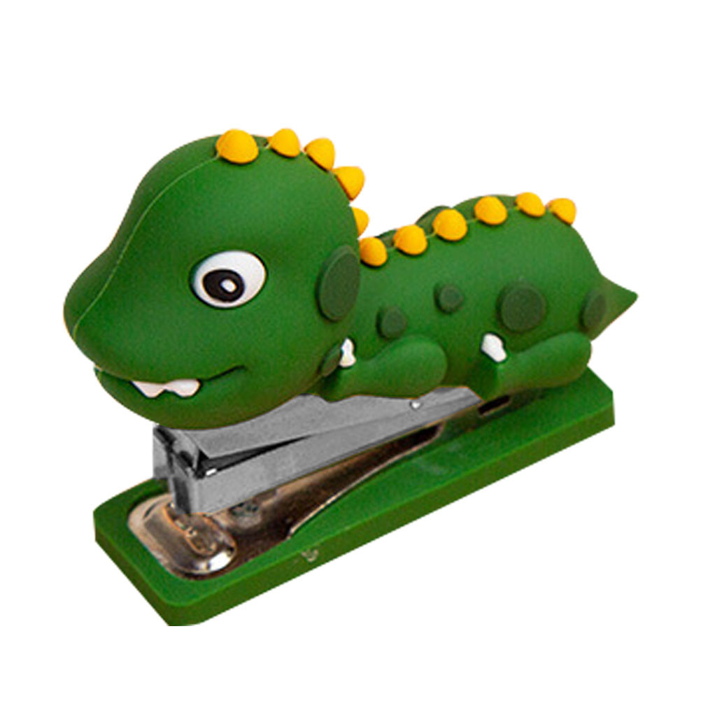 

Mini Stapler Office Decor Reusable Small Silicone Dinosaur Ornament Decorative Desktop The Paper