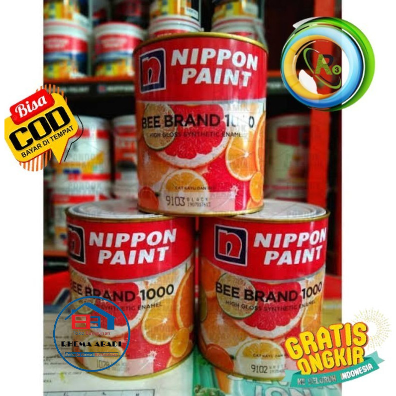 

RHEMA CAT MINYAK UTK KAYU & BESI NIPPON BEE BRAND 1000 (READY SEMUA WARNA)