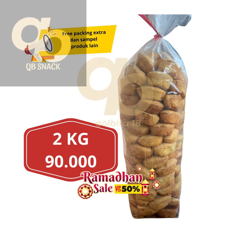 

QB - 2 KG BOLU KERING S , OVAL , SMILE , REGE SNACK PERBALL BALL GROSIR