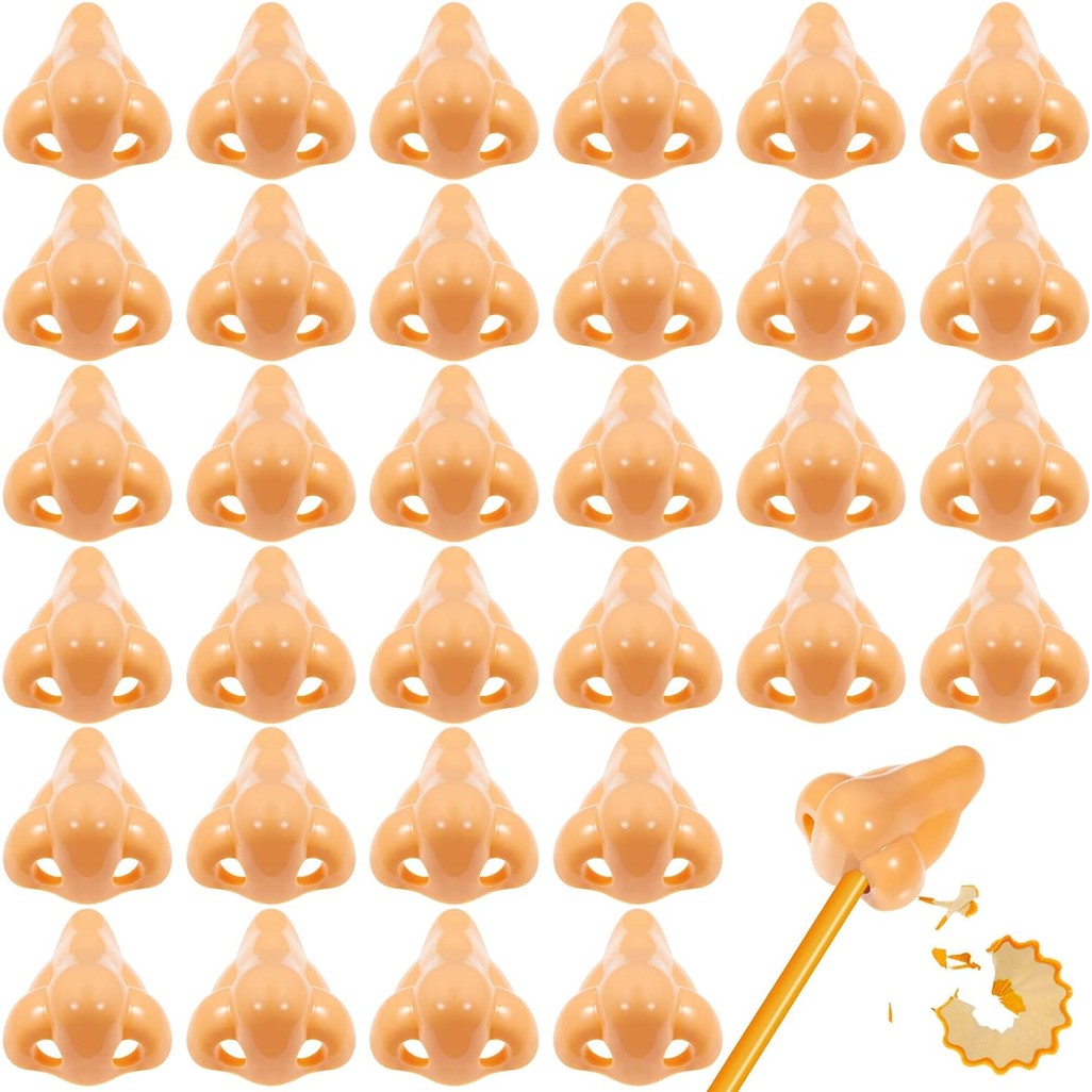 

12 Pcs Funny Nose Pencil Sharpener Hand Held Plastic Pencil Sharpeners Funny Office School Supplies
