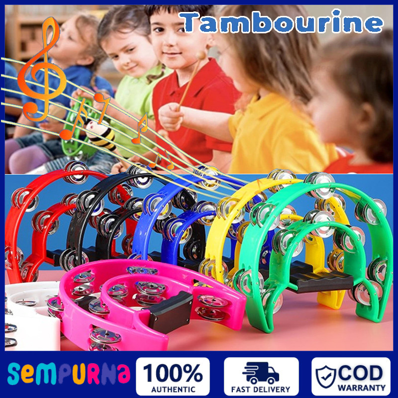 Tamborin / Tambourin/Tambourine Instrument Alat Musik Tamborin Alat Musik Kecrek Kecrekan
