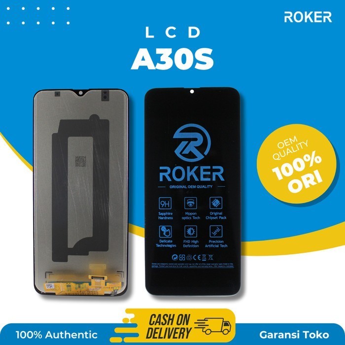 LCD TOUCHSCREEN SAMSUNG A30S OLED FULLSET BY ROKER - a30s non oled PREMIUM