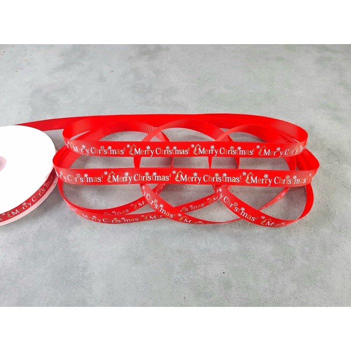 

Pita Natal Christmas - Grossgrain - Merah