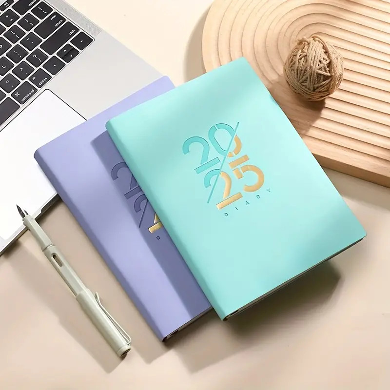 

Soft Leather Notebooks A5 Planner Journal Diary Notepad Stationery Agenda 2025 Notebook Writing Pads Office School Supplies