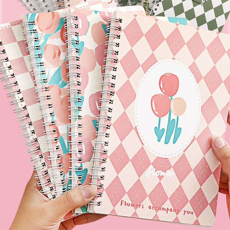 

SURABAYA Winzige 4Pcs Spiral Notebook Set Buku Diary Aesthetic Buku A5 Lucu Ring Buku Catatan Notebook Aesthetic Korea Cute pink Buku Notes Buku Catatan Note book