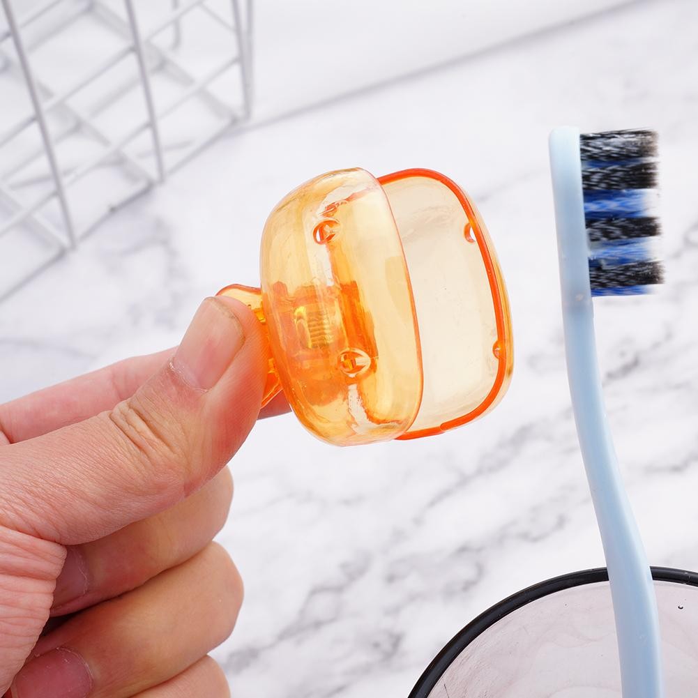 

Portable Plastic Toothbrush Head Cover Clips Dustproof Head Protector Cap Travel Hiking Camping Bathroom Accessories