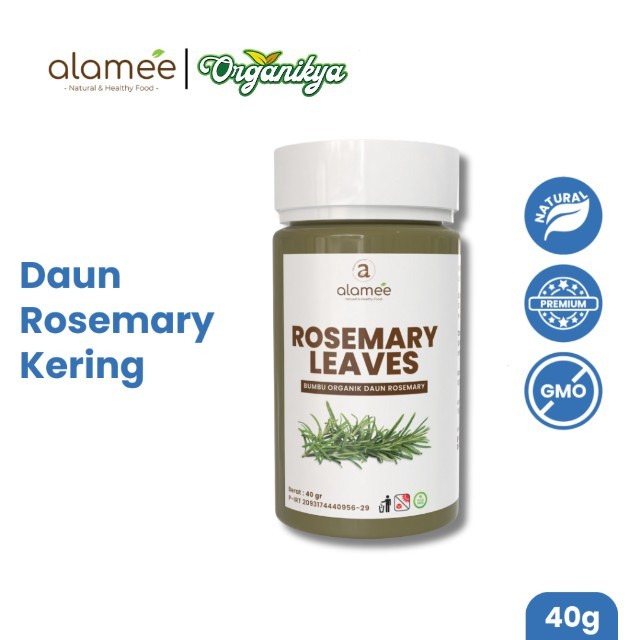 

ALAMEE Daun Rosemary Kering Dried Leaves Garnish Murni Asli Tanpa Campuran Bumbu Dapur organikya