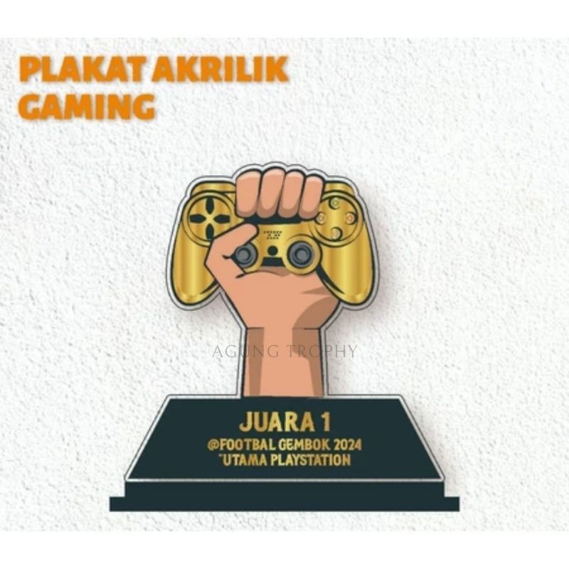 Plakat Gaming Piala Game Piala E Sport Piala PS Akrilk Custom