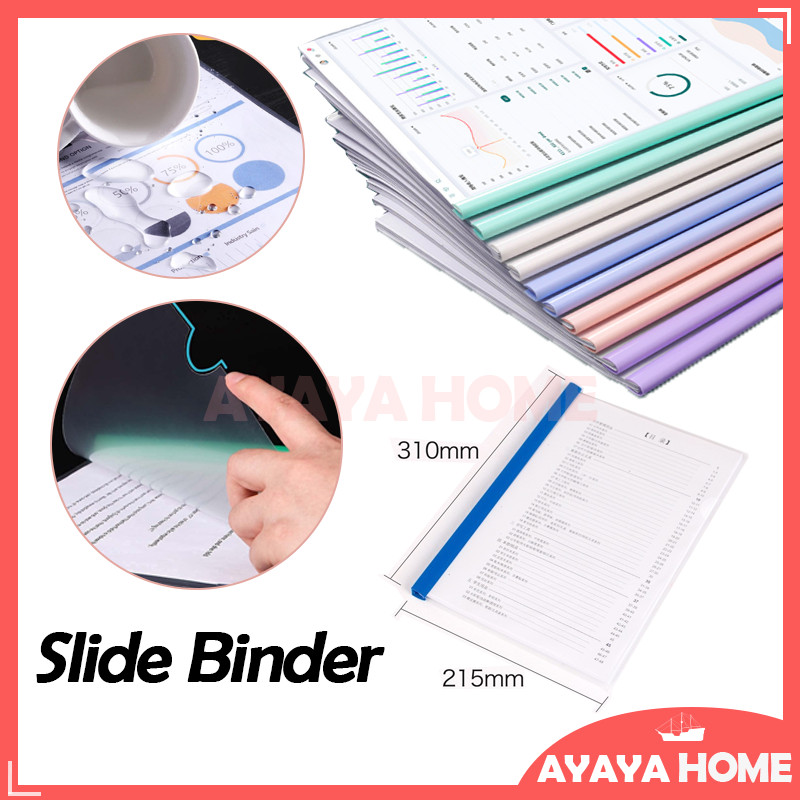 

1 PCS Plastik Slide Binder Jilid / Plastik A4 Folder