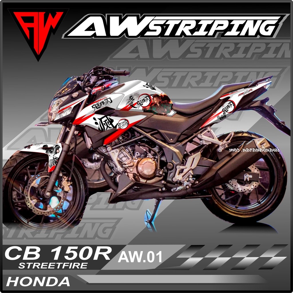 Decal Sticker Full Body Cb150R Street Fire 2019 V3 Ful blok - Dekal Cb150R New Desain Kimetsu