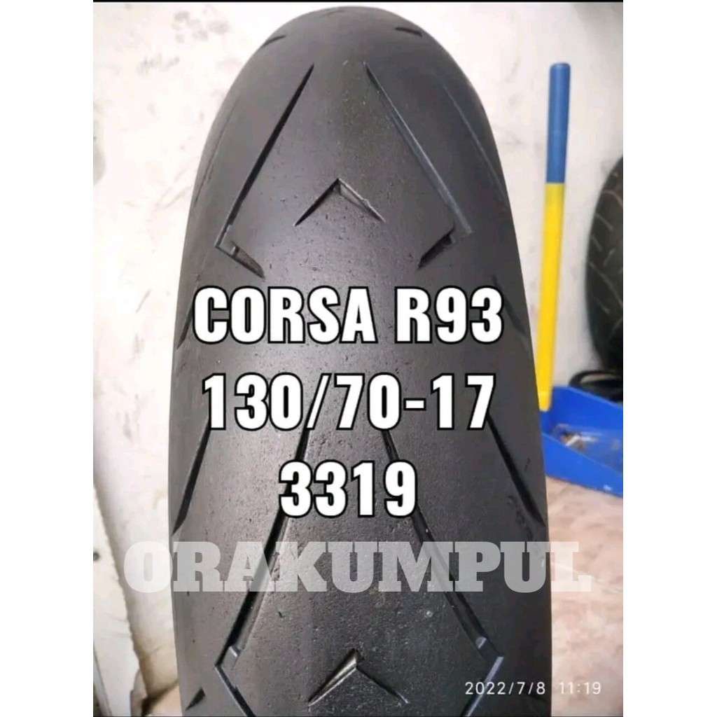 Widiapart Ban motor Corsa R93 ring 17 ukuran 130/70 ban motor moge ban Sofcoumpoun ring 17 ban motor
