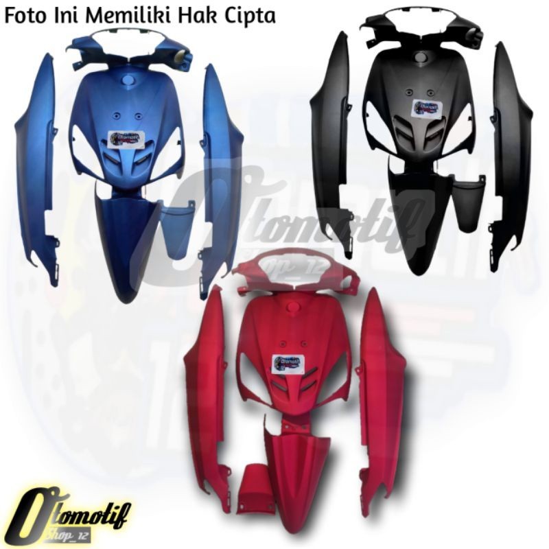 Cover Body Alus Body Halus Mio Sporty Mio Lama Warna Merah Doff Biru Doff Hitam doff