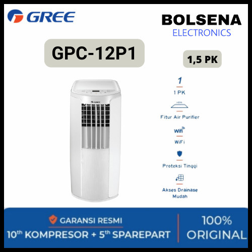 GREE AC Portable Standard 1 1/2 PK  - GPC-12P1 - UNIT ONLY