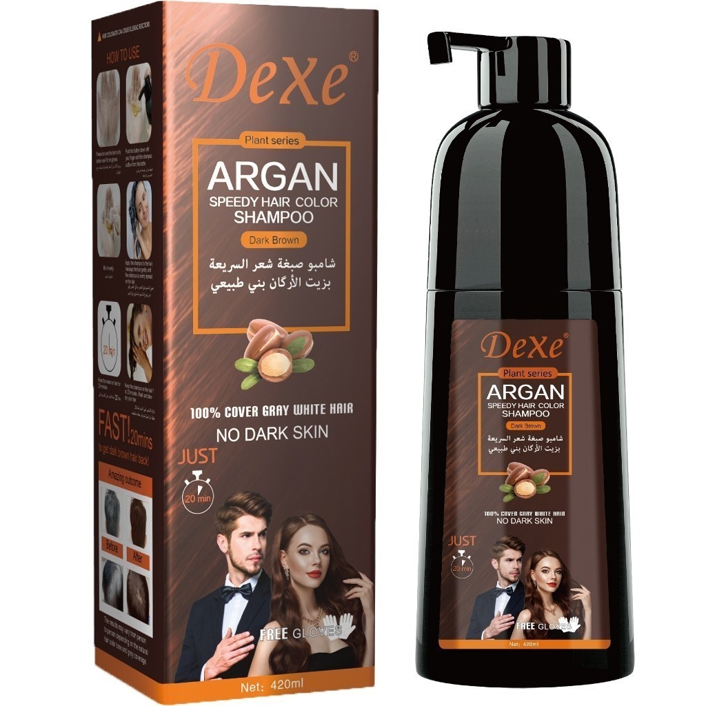 DEXE ARGAN OIL Shampoo Uban Shampoo Peghitam Rambut Argan Oil