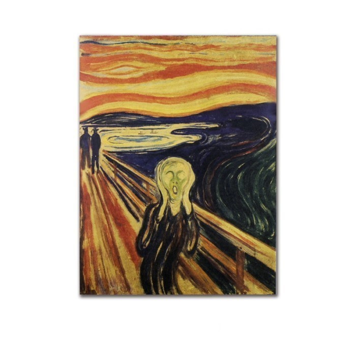 Poster Hiasan Dinding Kamar Aestetic / Wall Decor Aesthetic (Lukisan Edvard Munch, "The Scream")