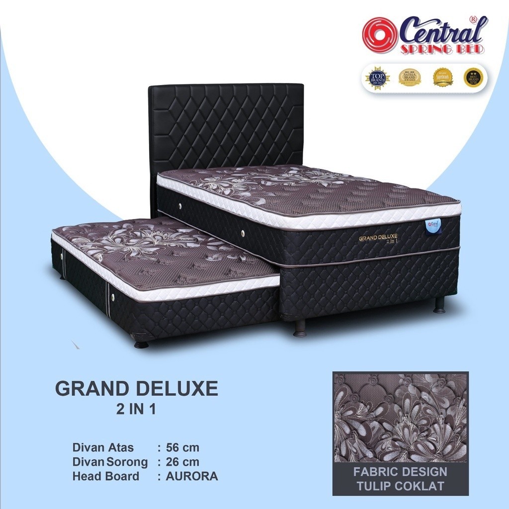 Spring Bed Central Kasur Grand Deluxe 2 in 1 Plustop Sorong