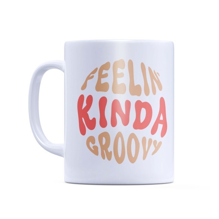Mug Gelas Cangkir Feel Kinda Grovy Mug Minum Unik Koleksi Gift Hadiah