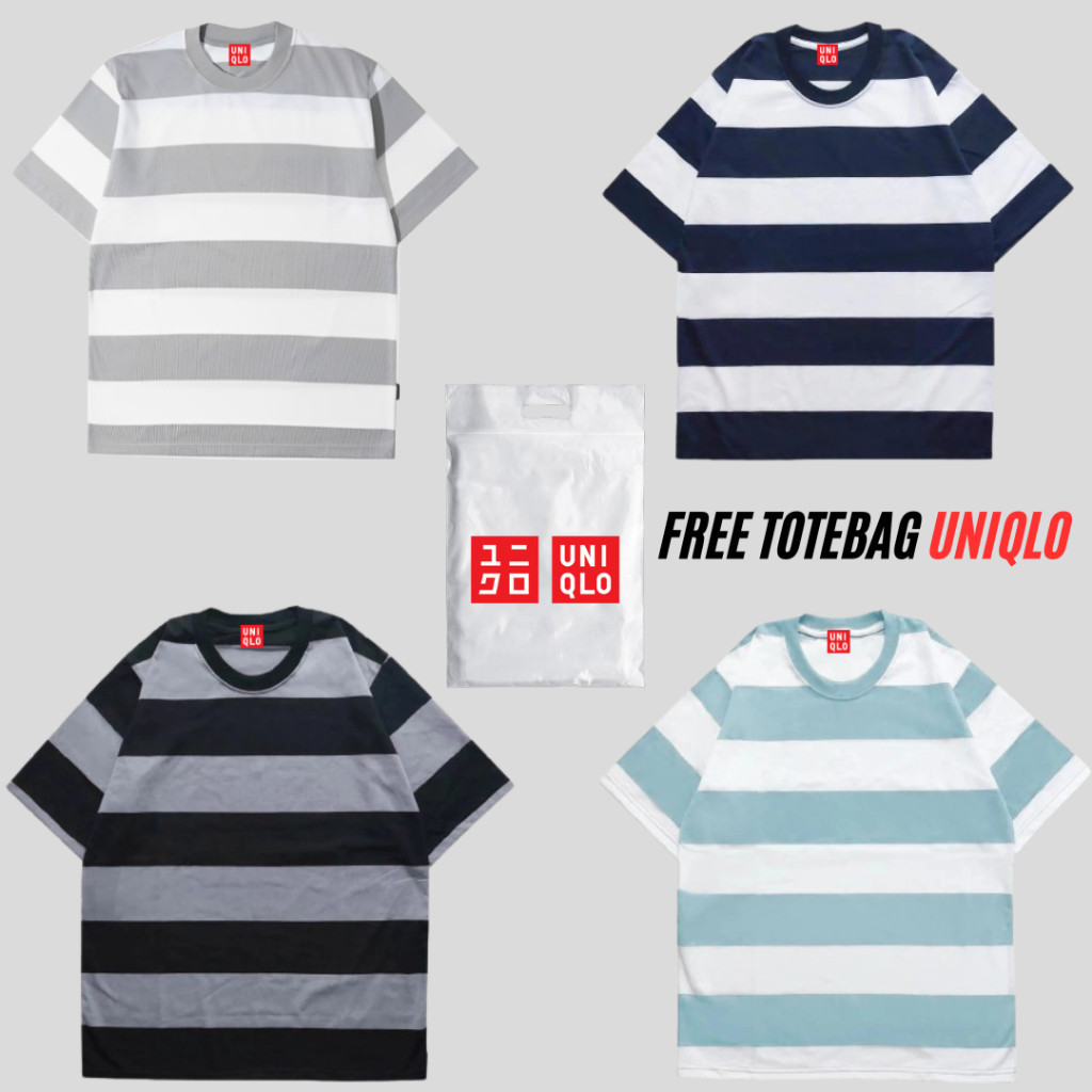 KAOS STRIPE UNIQLO / KAOS GARIS GARIS / UNIQLO / KAOS SALUR / KAOS STRIPE PRIA / KAOS STRIPE WANITA 