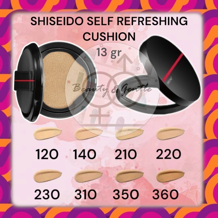 Brunn PROMO Shiseido Synchro Skin Self-Refreshing Cushion Compact Full Size - 220 Linen, REFILL ONLY