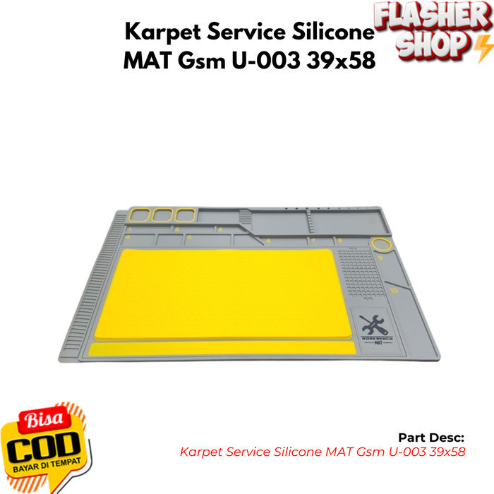 

Karpet Service Silicone MAT Gsm U-003 39x58 - GREY-YELLOW