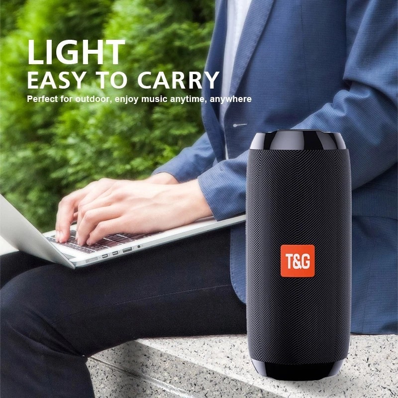 Speaker Wireless Super Mega Bass - T&G Speaker Portable Bluetooth 5.0 Waterproof IPX5 TWS 1200mAh - 