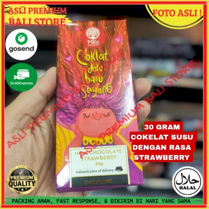 

OLEH OLEH MAKANAN CEMILAN CAMILAN SNACK KULINER KHAS ASLI ORI ORIGINAL BALI COKELAT COKLAT SUSU STRAWBERRY