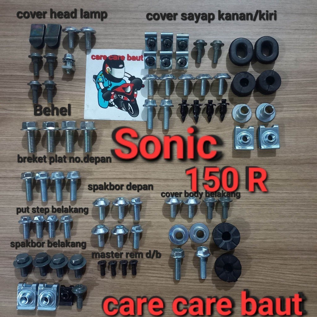 TERBARU  baut fullset baut lengkap honda Sonic 150