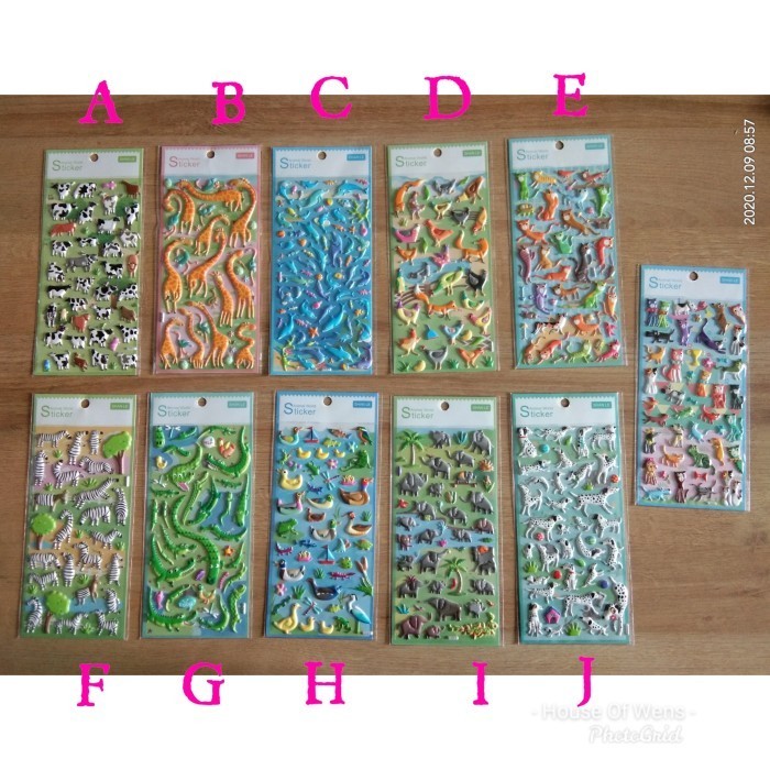 

STICKER ANIMAL - STICKER TIMBUL ANIMAL - STICKER BINATANG