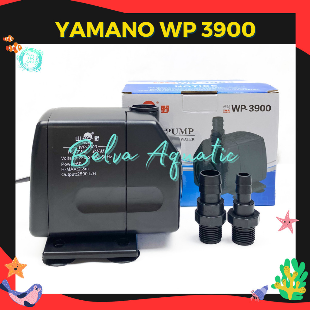 Yamano WP-3900 Yamano WP 3900 Pompa Aquarium Pompa Kolam Pompa Hidroponik Pompa Celup Aquarium