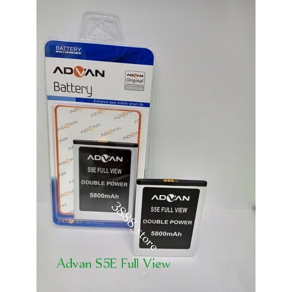 Baterai Advan S5E Full View , batre batt advan s5e full view Doble power