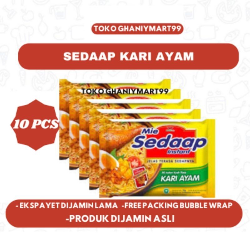 

mie sedaap kari ayam 72 gr 10 pcs bungkus